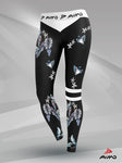 GYM LEGGINGS PIMD BLACK PARADISE BIRDS