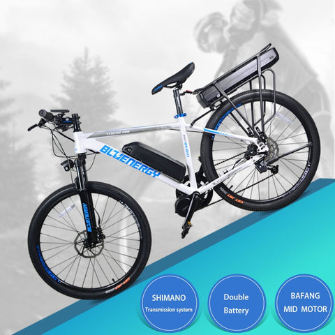 26inch electric bicycle 48V750w/1000W bafang mid-motor 48V 27.5ah double lithium battery electric mountain bike 850c LCD 60km/h