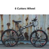 LOVELION Mountain Bike Carbon Steel Frame 24/26 Inch Wheel Dual Disc Brake 24/27 Speed Bicycle Outdoor Downhill Mtb Bicicleta