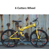 LOVELION Mountain Bike Carbon Steel Frame 24/26 Inch Wheel Dual Disc Brake 24/27 Speed Bicycle Outdoor Downhill Mtb Bicicleta