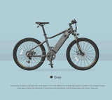 26inch electric mountain bicycle himo c26 ebike off-raod electric bike 48V hidden lithium battery range 40-80km hybrid ebike