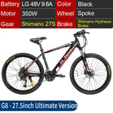 Stealth Electric Bike 26/27.5inch Booster Bicycle Mountain Bike Superteff Snow E-bike Unicycle Wheel 48V9.6A Lithium Battery