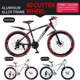 21/24/27 speed mountain bike shock absorber bike 26 inch disc brake 21 speed student car adult bicycle