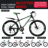 21/24/27 speed mountain bike shock absorber bike 26 inch disc brake 21 speed student car adult bicycle