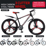 21/24/27 speed mountain bike shock absorber bike 26 inch disc brake 21 speed student car adult bicycle