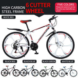 21/24/27 speed mountain bike shock absorber bike 26 inch disc brake 21 speed student car adult bicycle