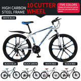 21/24/27 speed mountain bike shock absorber bike 26 inch disc brake 21 speed student car adult bicycle
